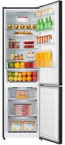 Lodówka HISENSE RB440N4GBD No Frost 200.4 cm Czarne szkło Licowane drzwi Szuflada z niższą temperaturą