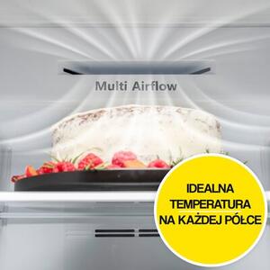 Lodówka HISENSE RB440N4GBD No Frost 200.4 cm Czarne szkło Licowane drzwi Szuflada z niższą temperaturą