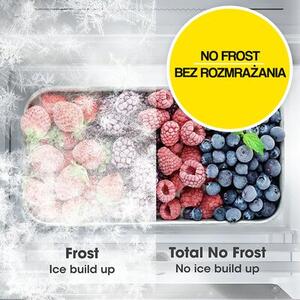 Lodówka HISENSE RB440N4GBD No Frost 200.4 cm Czarne szkło Licowane drzwi Szuflada z niższą temperaturą