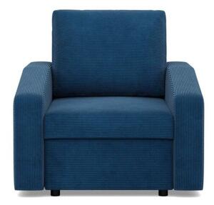 Fotel do salonu, BLOM, sztruks, 83x92x92 cm, granatowy | TYLETEGOTU