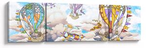 Obraz - Wyprawa w chmurach (170x50 cm)