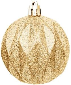 Bombka CHRISTMAS DECORATION 6 cm Złoty (35 sztuk)