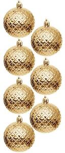 Bombka CHRISTMAS DECORATION 6 cm Złoty (35 sztuk)