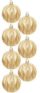 Bombka CHRISTMAS DECORATION 6 cm Złoty (35 sztuk)