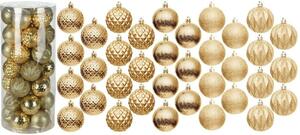 Bombka CHRISTMAS DECORATION 6 cm Złoty (35 sztuk)