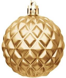 Bombka CHRISTMAS DECORATION 6 cm Złoty (35 sztuk)