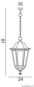Lampy wiszące zewnętrzne Retro Classic K 1018/1/D Su-Ma