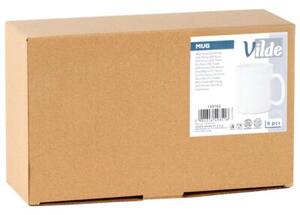 Kubki szklane białe 300 ml 6 szt