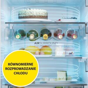 Lodówka HAIER HTW7620ANMG No Frost 205cm Inox
