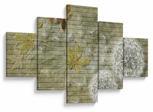 Obraz - Dmuchawce unoszone wiatrem (125x70 cm)
