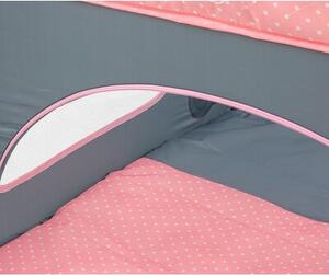 Łóżeczko MILLY MALLY Fun Pink Bear Różowo-szary