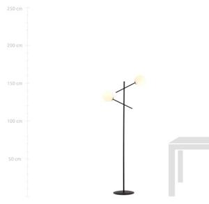 Lampa stojąca podłogowa Emibig 2xE14 40W LINEAR LP2 BLACK/OPAL 1169/LP2