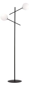Lampa stojąca podłogowa Emibig 2xE14 40W LINEAR LP2 BLACK/OPAL 1169/LP2