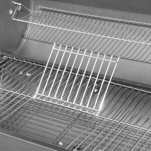 Grill ogrodowy węglowy MIRPOL MIR418 Zamykany, na kółkach, półki boczne, termometr, popielnik