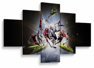 Obraz - Sportowcy (125x70 cm)
