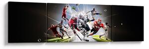 Obraz - Sportowcy (170x50 cm)