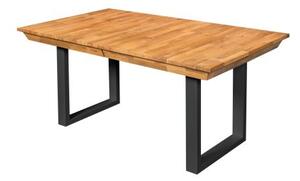 PADUA Stół rozkładany #1514 Dąb olejowany + metal 140-200x90 cm