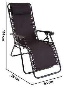 Fotel ogrodowy PATIO Relax Czarny