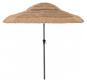 Parasol plażowy KOMFOTTEU Hawaii, średnica 275 cm, składany, wykonany ze słomy