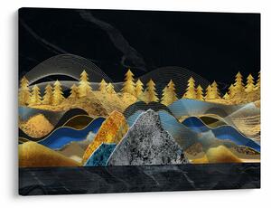 Obraz - Złote Góry (70x50 cm)