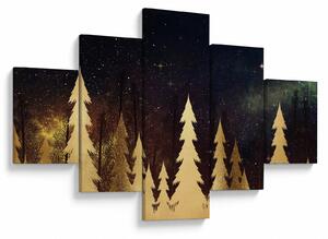 Obraz - Złota noc (125x70 cm)