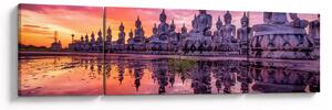 Obraz - Budda podczas zachodu słońca (170x50 cm)