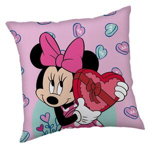 Polarowa poduszka dziecięca 40x40 cm Minnie "Purple" – Jerry Fabrics