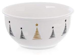 Miseczka porcelanowa świąteczna CHOINKA 13,5 cm, 560 ML