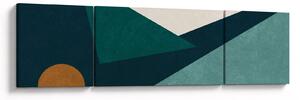 Obraz - Abstrakcja kubistyczna (170x50 cm)