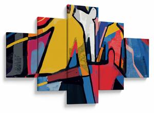 Obraz - Abstrakcja mężczyzn (125x70 cm)