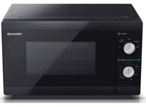 Kuchenka mikrofalowa SHARP YC-MS01E-B 800W średnica 25.5 cm pojemność 20L Czarny