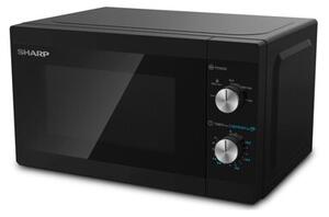 Kuchenka mikrofalowa SHARP YC-MS01E-B 800W średnica 25.5 cm pojemność 20L Czarny