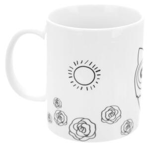 Kubek do malowania z farbkami porcelanowy sowa 330 ml