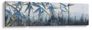 Obraz - Bambus na ścianie (170x50 cm)