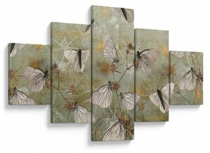 Obraz - Vintage motyle (125x70 cm)