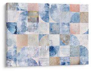 Obraz - Geometryczne kształty na ścianie (70x50 cm)