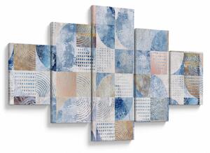 Obraz - Geometryczne kształty na ścianie (125x70 cm)
