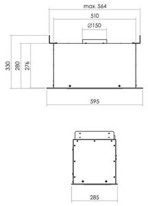 Okap AFRELLI AW-13 Ruffi Classic Gesto 60 BiaÅy mat 435m3/h 56dB klasa B