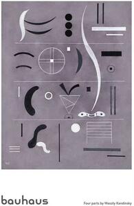 Plakat, Obraz Wassily Kandinsky - Bauhaus Four Parts