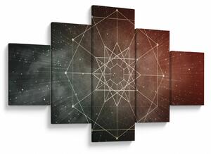 Obraz - Kosmiczny Dodekagram (125x70 cm)