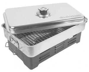 Wędzarnia BIOWIN 330001 z termometrem 27 x 42 x 21 cm Srebrny
