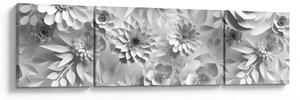 Obraz - Białe kwiaty (170x50 cm)