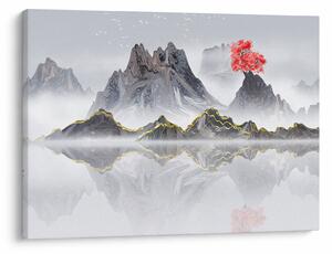 Obraz - Góry we mgle (70x50 cm)
