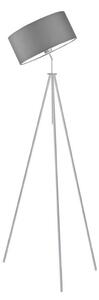Lampa stojąca podłogowa przegubowa regulowana trójnóg z abażurem walec DECO