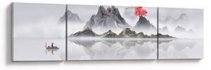 Obraz - Góry we mgle (170x50 cm)