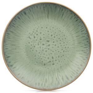 Talerz deserowy ceramiczny zielony GLAZE 20,5 cm