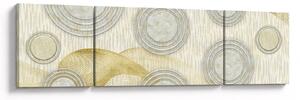 Obraz - Abstrakcja, marmurowe kręgi (170x50 cm)