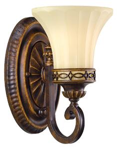 Lampa Ścienna Elstead, Drawing Room, ściemnialny, brąz rdzawy, salon, metal, antyczny