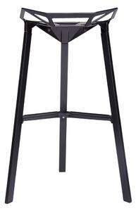 Krzesło Barowe Split Premium Czarne - Aluminium