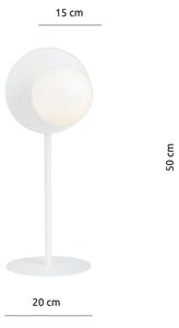 Lampki Biurkowe Oslo Ln White/Opal Emibig